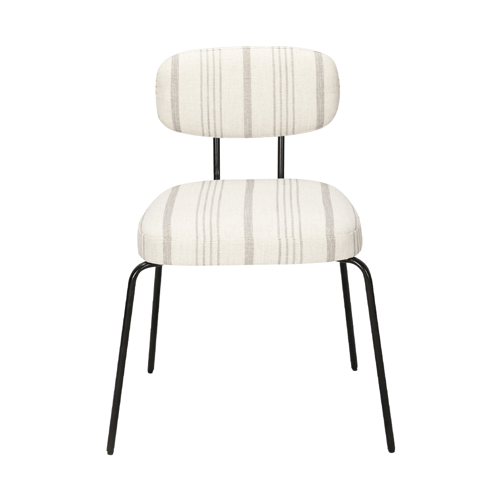 সাদা আধুনিক ধাতব ডাইনিং চেয়ার