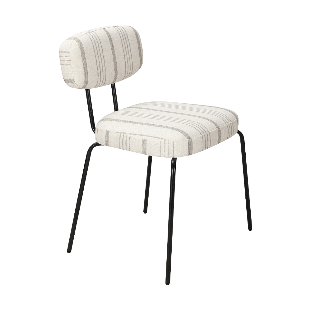 সাদা আধুনিক ধাতব ডাইনিং চেয়ার