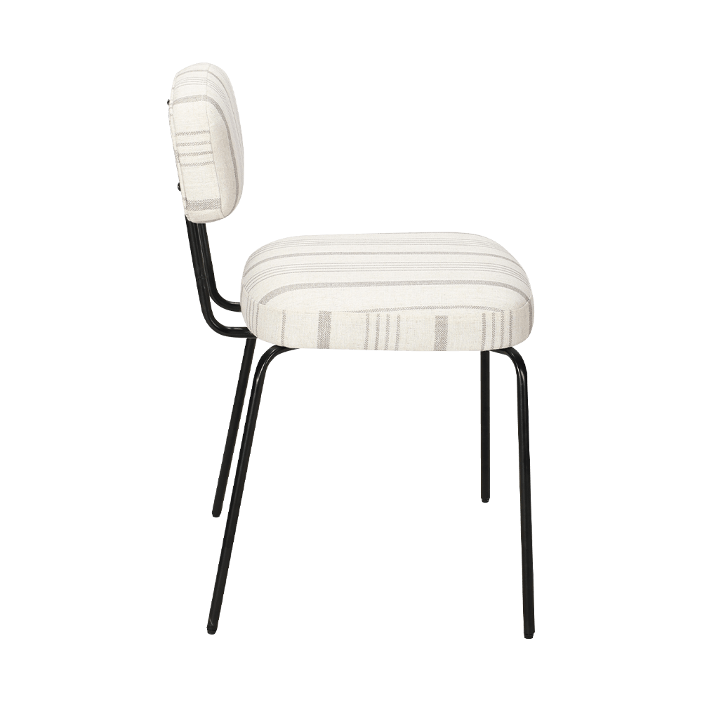 সাদা আধুনিক ধাতব ডাইনিং চেয়ার