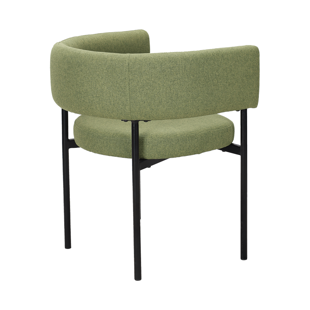 অ্যাসিড সবুজ ধাতব লেগ ডাইনিং চেয়ার